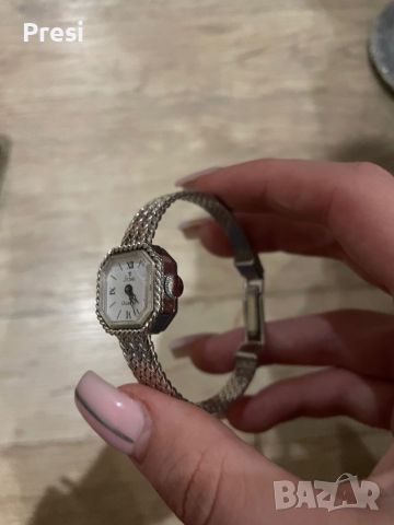Сребърен, марков часовник, снимка 2 - Дамски - 45575040