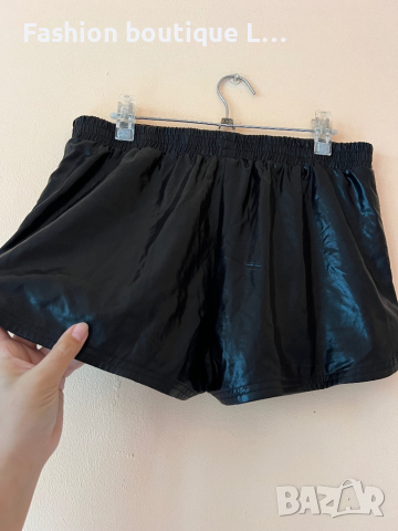 Kate Kasin Къси черни панталонки с ластик и джобове L размер 🖤, снимка 4 - Къси панталони и бермуди - 44993818