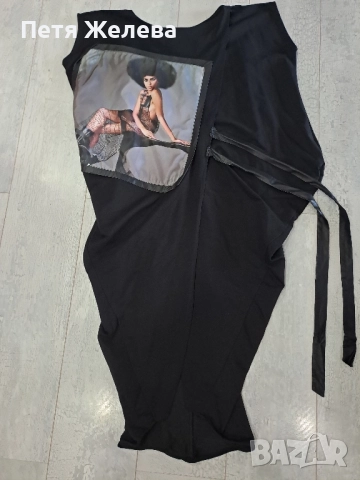 Рокля  с прехлупване (L)