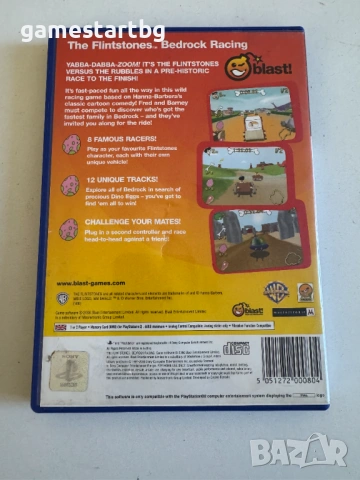 The Flintstones Bedrock Racing за PS2, снимка 2 - Игри за PlayStation - 53700223