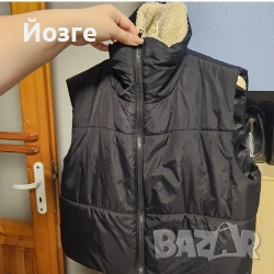 Дамско топло елече с пухкава подплата, снимка 2 - Елеци - 53852420