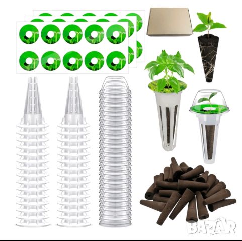 Комплект саксии за хидропонно отглеждане на зеленчуци и билки, снимка 1 - Тор и почвени смеси - 45448632