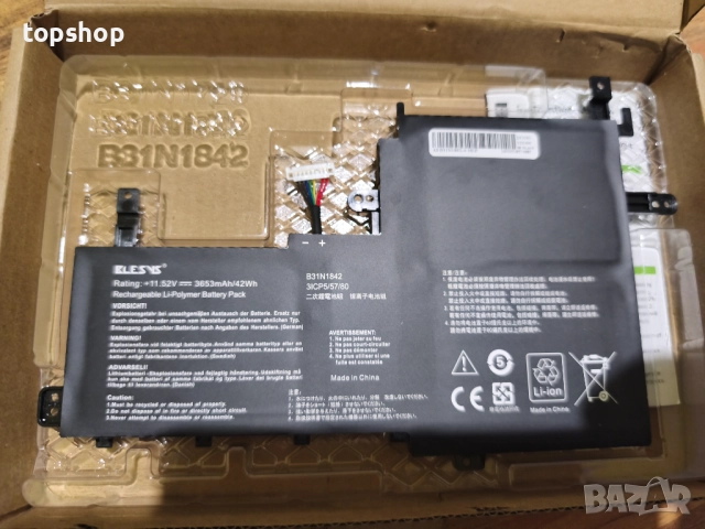 Батерия за лаптоп ASUS VivoBook S15 42Wh, B31N1842, X513EA, X513EP, X513EQ, X531F, X531FA, K531F..., снимка 2 - Части за лаптопи - 52794809
