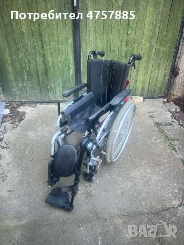 инвалидна количка "Meyra" със стойка за ляв крак, снимка 5 - Инвалидни колички - 53746166