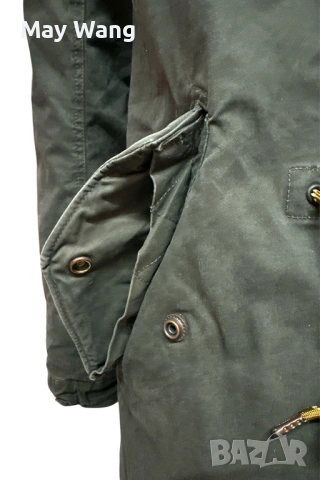 Мъжка зимна парка Scotch & Soda, Ватирана, с качулка, Тъмнозелен, L,  нова, снимка 8 - Якета - 53263389