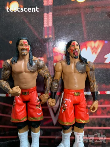 Екшън фигура WWE Jey Uso Джей Усо The Bloodline Battle Pack Mattel figure играчка, снимка 17 - Колекции - 49512732