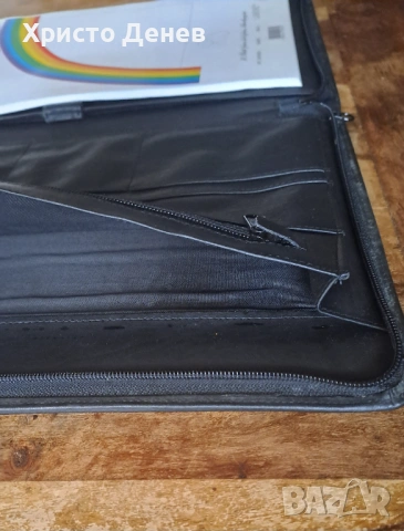 папка луксозна за документи с цип дизайнерска на квадрати естествена кожа А4 внос от Германия, снимка 8 - Ученически пособия, канцеларски материали - 54139610