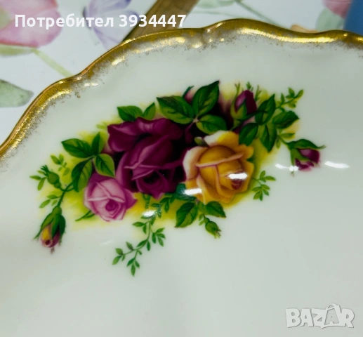 Кръгло плато Royal Albert-Old Country Roses, снимка 7 - Чинии - 53963301