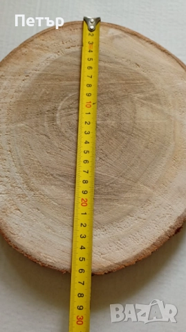 Дървена шайба за декорация, снимка 2 - Декорация за дома - 52035063