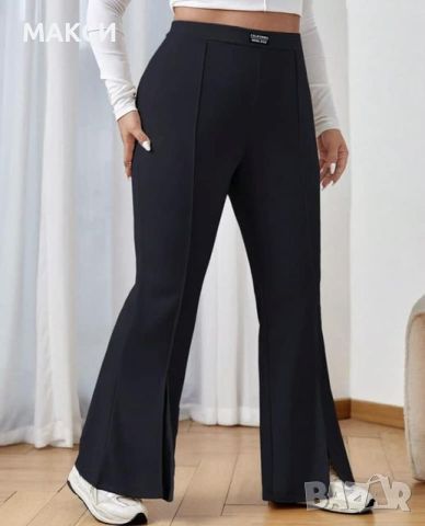 Панталон с широк крачол и цепка, испански модел, еластичен, в ТЪМНОСИНЬО, КОД 00, снимка 1 - Панталони - 46319928