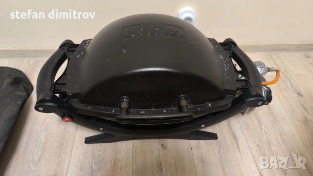 Weber Q 1000 газово барбекю 2.6 kW,  черно , снимка 2 - Газови котлони - 54198412