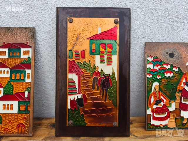 медно пано с емайл , снимка 7 - Пана - 53709387