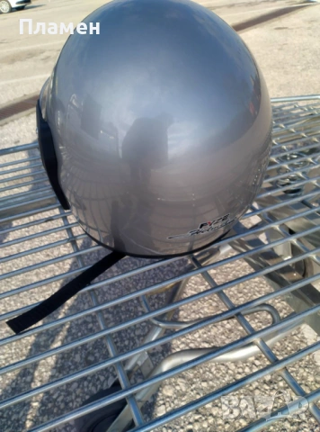 Шлем, каска за мотор скутер мотопед с визьор SAFE сива, черна,, снимка 15 - Аксесоари и консумативи - 36676838