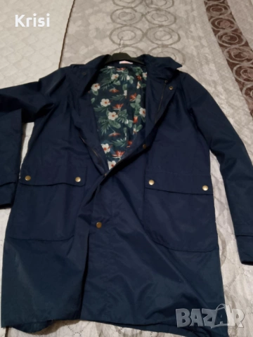 Дамско яке тип парка с цветна подплата, снимка 7 - Якета - 53790904