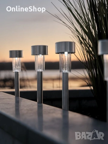 Комплект от 6 броя LED соларни лампи, снимка 12 - Соларни лампи - 53809673