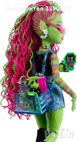 Чисто нова кукла Monster High Venus McFlytrap (Plant-monster серия), снимка 7 - Кукли - 52379984