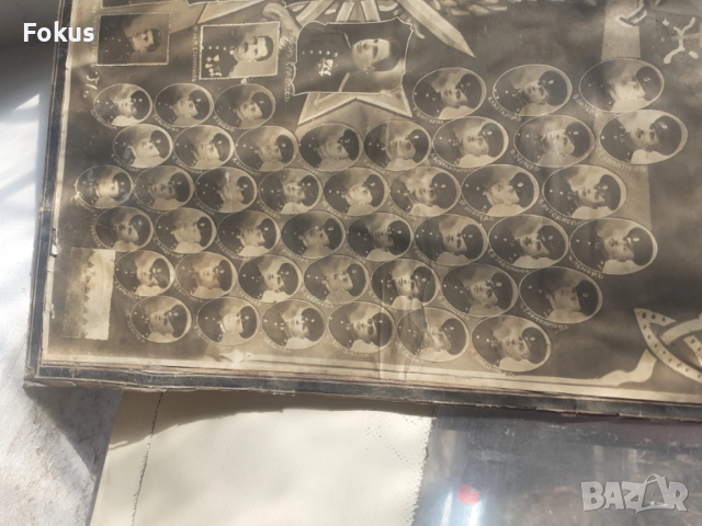 Стара царска военна голяма снимка дебел картон, снимка 3 - Антикварни и старинни предмети - 53281634