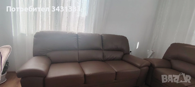 кожени 2 дивана, снимка 2 - Дивани и мека мебел - 52362560