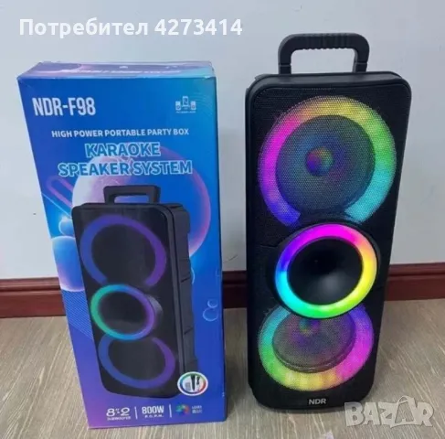 Караоке тонколона Double 8", снимка 3 - Караоке - 48478055