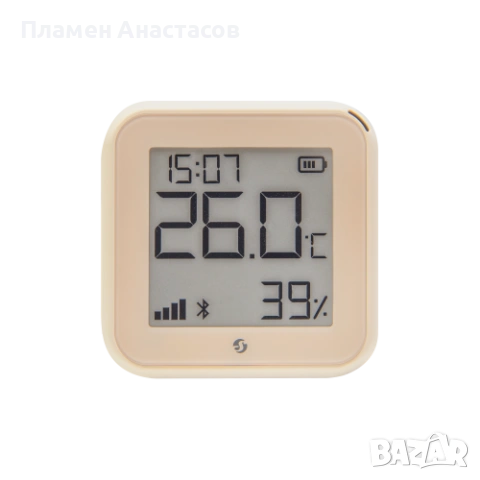 Shelly H&T Gen3 (Mocha) – Wi-Fi смарт сензор за температура и влажност