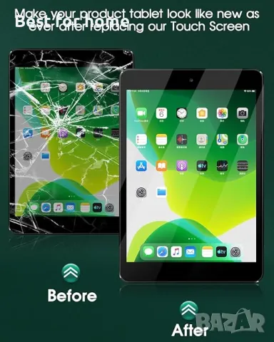  SRJTEK  Комплект за смяна на сензорен екран  за iPad Air 2, снимка 2 - Селфи стикове, аксесоари - 49941239
