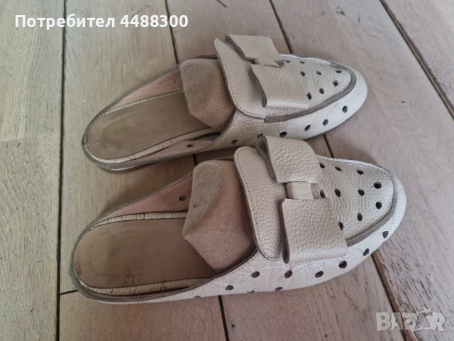 Италиански летни обувки/чехли от естествена кожа , снимка 2 - Сандали - 50489107