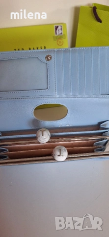 Ted baker ново оригинално портомоне от ест. кожа, снимка 5 - Чанти - 53659322