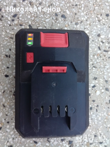 Продавам комплект Parkside Performance батерия 4Аh и зарядно 4,5А, снимка 2 - Друга електроника - 54242635