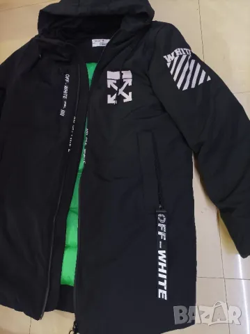 OFF - WHITE зимно дълго яке XL -2Xl original  , снимка 3 - Якета - 47871297