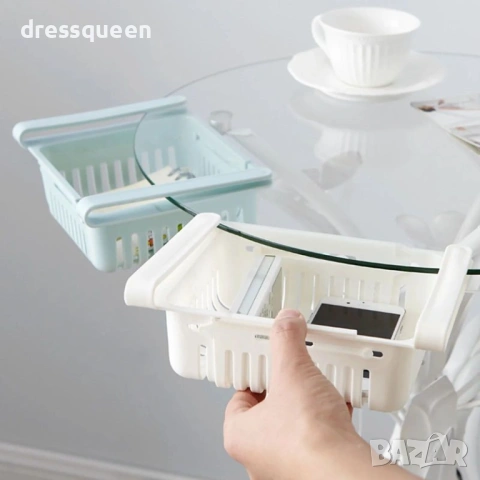 48190 Разтегателен Допълнителен Рафт за Хладилник с Клипс Захващане, снимка 4 - Други стоки за дома - 53727384