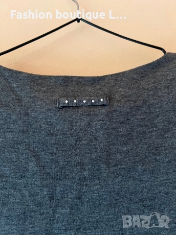 Сива рокля от материята модал и ръкави капаци с подплата подходяща за есента и зимата 38 размер 🩶🩶, снимка 5 - Рокли - 52075562