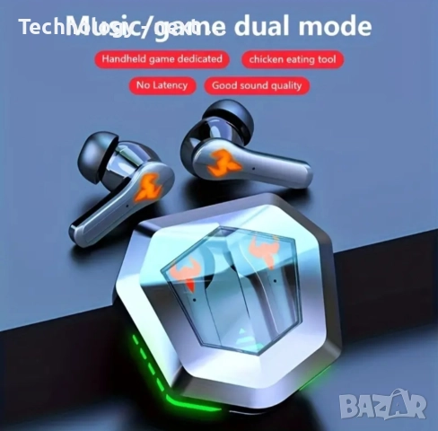Безжични слушалки N35 TWS Gaming Earbuds Game mode, снимка 3 - Bluetooth слушалки - 52880486