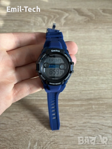 Детски часовник дигитален водоустойчив 50M – LED, аларма, 2 каишки, снимка 8 - Детски - 54049696