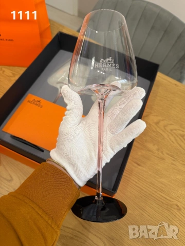 Hermes чаши за вино сет за двама, снимка 2 - Чаши - 54084654