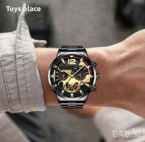 Подаръчен комплект за мъже 3 части - портмоне + часовник+ химикал, снимка 3 - Мъжки - 51753031