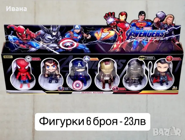 Фигурки Отмъстителите 7бр./ Avengers/Хълк/Спайдърмен/Железният човек, снимка 1 - Фигурки - 48092736