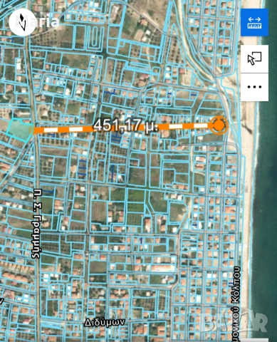 25 000€ - Greece 🇬🇷 Paralia Vrasna ♥️  Plots for sale 450m to the beach ⛱️  In city's plan , снимка 3 - Парцели - 53791218