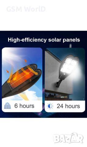 Двойна соларна лампа LL-006 SolarDragon, 270W, Дистанционно управление, Черен
, снимка 3 - Друга електроника - 46088606