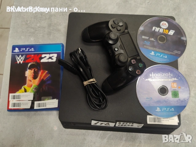 Конзола Sony Playstation 4 Slim 1TB+1 джойстик+3 игри, снимка 2 - PlayStation конзоли - 54078946