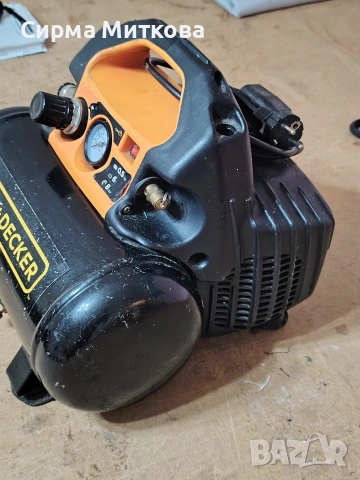 компресор 6 л. BLACK +DECKER , снимка 3 - Компресори - 54086116