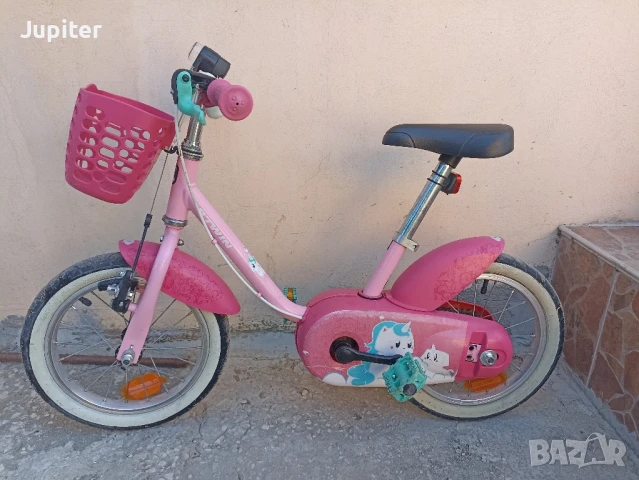 Велосипед 14 цола/инча BTwin момиче 3-5 години
