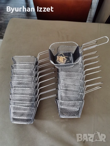 Кошница за пържени картофи от неръждаема стомана, снимка 2 - Съдове за готвене - 54053015