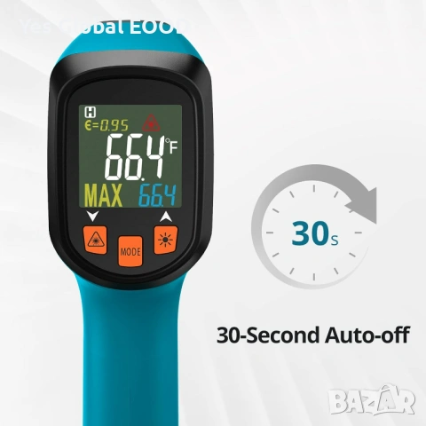 Tilswall IR Термометър -50C до 600C LCD, снимка 7 - Друга електроника - 53640059