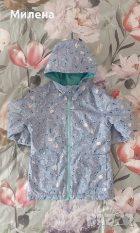 Детско водоустойчиво яке за момиче 5-6 год.