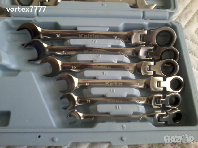 Комплект звездогаечни с тресчотка 12 бр., снимка 2 - Куфари с инструменти - 53812923
