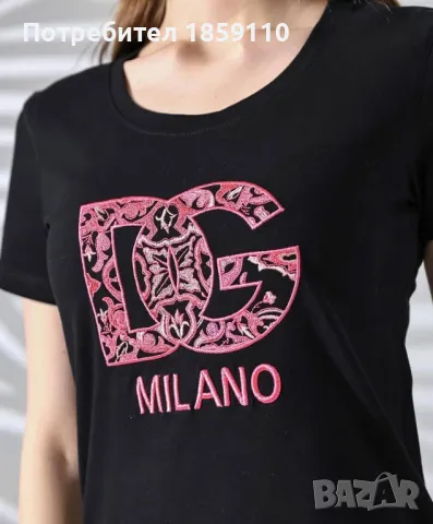 Памучни дамски тениски CK/Miu Miu/ Boss/ D&G - 45 лв., снимка 9 - Тениски - 48927750