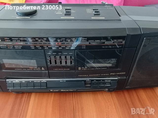 jvc pc- w100 (радиокасетофон , снимка 4 - Радиокасетофони, транзистори - 53743139