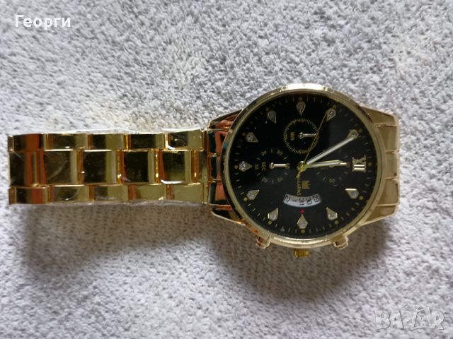 Мъжки кварцов часовник с гривна , снимка 1 - Мъжки - 45978352
