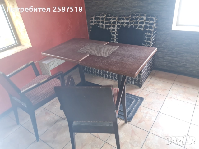 Масивни маси,дивани и столове от заведение , снимка 4 - Обзавеждане за заведение - 52238566