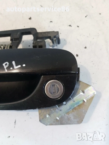 Предна лява външна дръжка на врата черна за Peugeot 607 (2007) 9631931080, снимка 2 - Части - 53769507